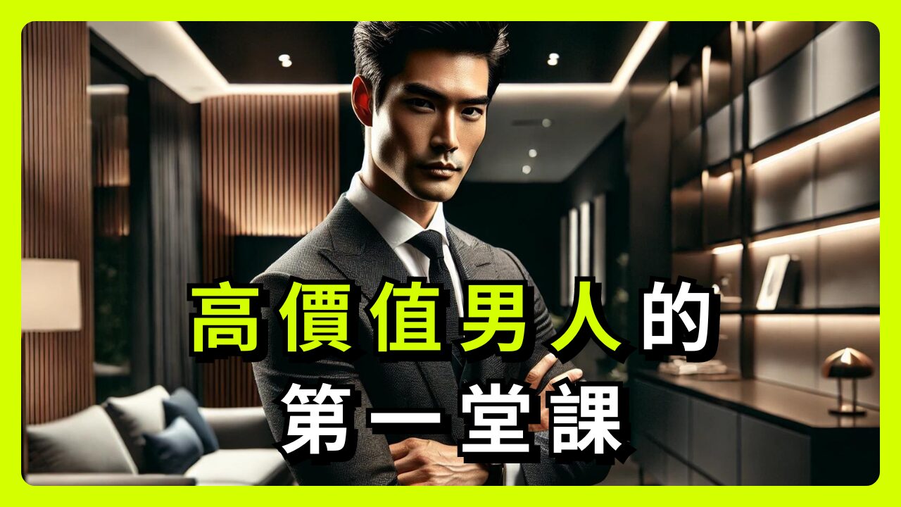 高價值男人的第一堂課